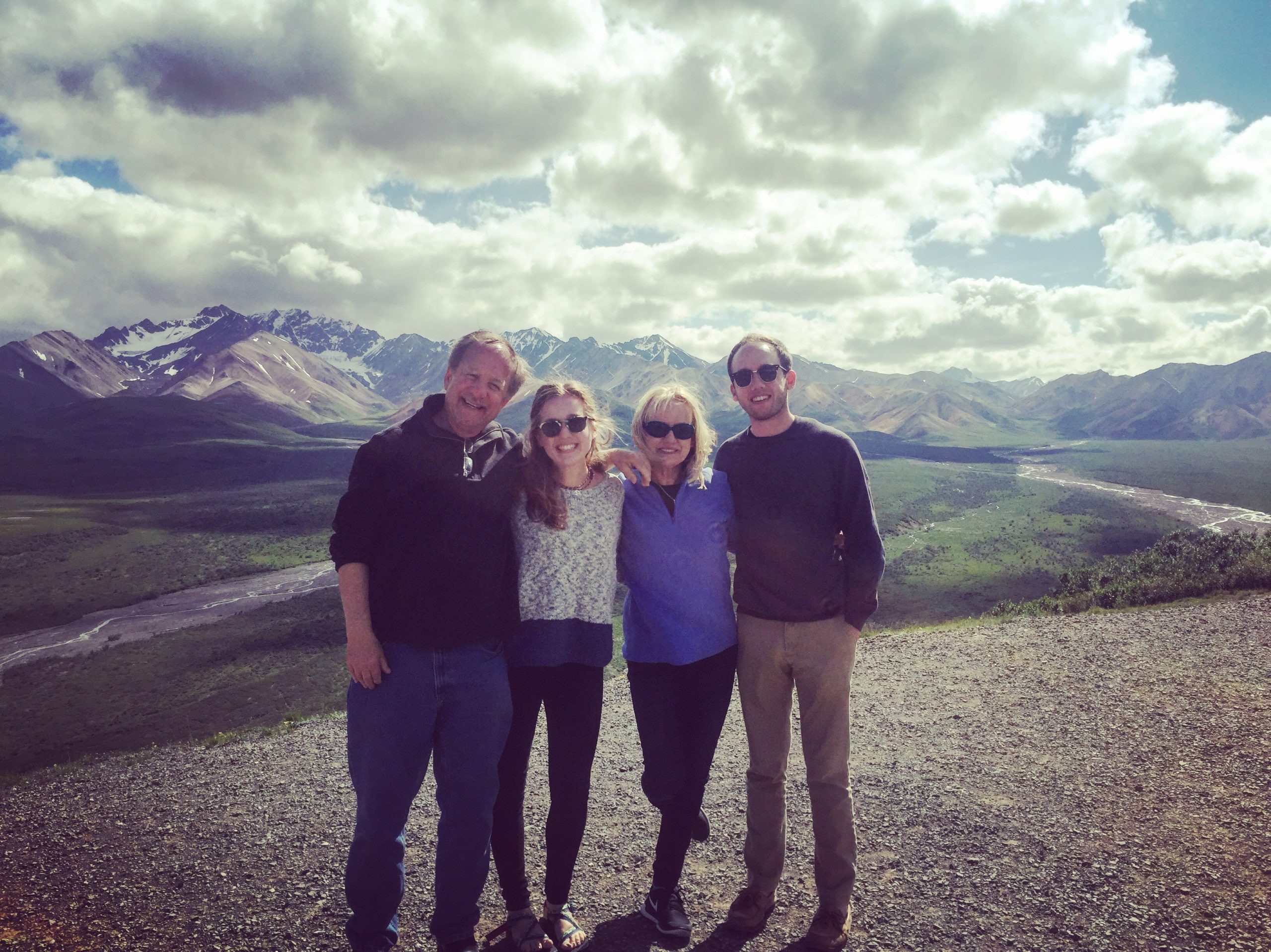 The family at Denali National Park